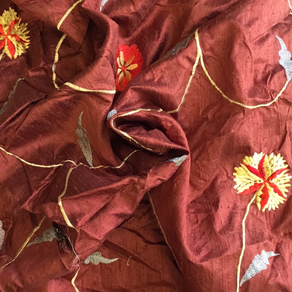 Fabric by the yard Embroidered Organza 3 yard